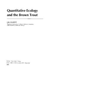 Quantitative ecology and the brown trout