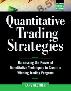 Quantitative trading strategies