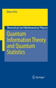 Quantum Information Theory and Quantum Statistics