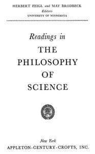 Readings in the Philosophy of Science