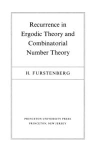 Recurrence in Ergodic Theory and Combinatorial Number Theory (Porter Lectures)