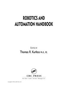 Robotics and automation handbook