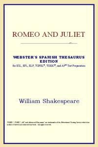 Romeo and Juliet (Webster's Spanish Thesaurus Edition)