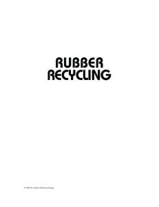 Rubber recycling