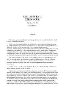 S. D. Perry - Resident Evil 00 - Zero Hour