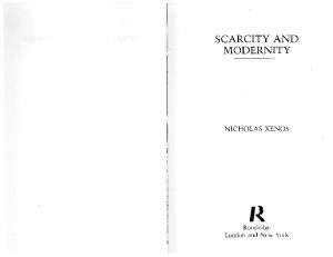 Scarcity and Modernity