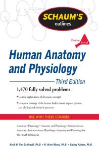 Schaum's Outline of Human Anatomy and Physiology, Third Edition (Schaum's Outline Series)