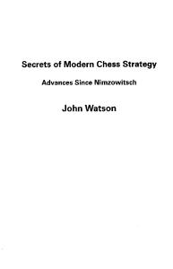 Secrets of Modern Chess Strategy