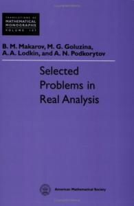Selected problems in real analysis
