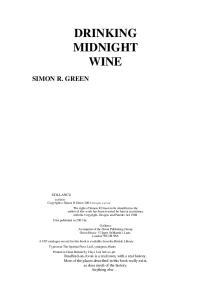 Simon R. Green - Drinking Midnight Wine