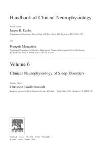 Sleep and Its Disorders: Handbook of Clinical Neurophysiology Series
