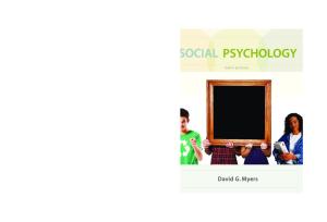 Social Psychology, 10th Edition