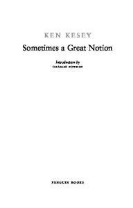 Sometimes a Great Notion