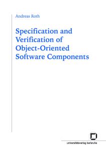 Specification and Verification of Object-Oriented Software Components