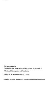 Spectral Analysis and Time Series. Volume 1: Univariate Series