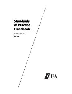 Standards of Practice Handbook