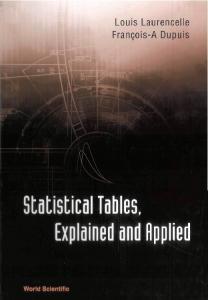 Statistical Tables: Exlained and Applied