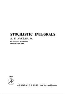 Stochastic integrals