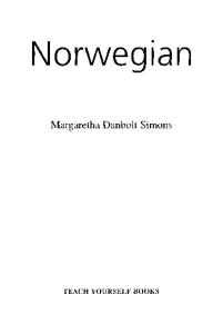Teach Yourself Norwegian (Teach Yourself Complete Courses)