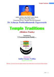 Temple Trraditions