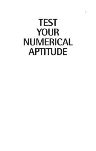 Test Your Numerical Aptitude: How to Assess Your Numeracy Skills and Plan Your Career