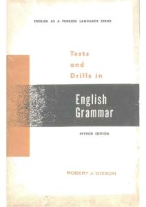 Tests and drills in English grammar for foreign students