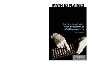 The Britannica guide to the history of mathematics