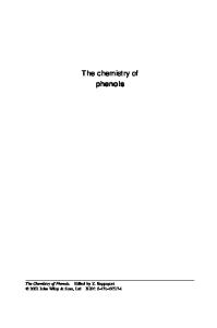 The chemistry of phenols