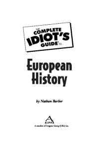 The Complete Idiots Guide to European History