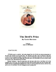 The Devil's Price (Harlequin Presents, No 852)