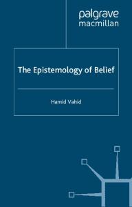 The Epistemology of Belief