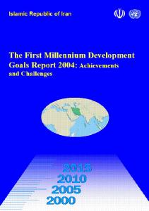 The First Millennium Development Goals Report, IRAN