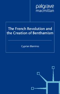 The French Revolution and the Creation of Benthamism