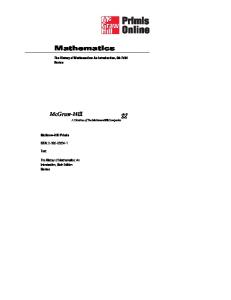 The History of Mathematics An Introduction