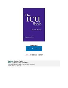 The ICU Book, 3rd Edition