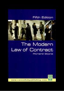The Modern Law Of Contract, 5th edition