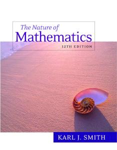 The Nature of Mathematics, 12th Edition