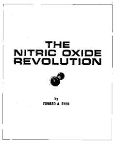 The Nitric Oxide Revolution