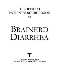 The Official Patient's Sourcebook on Brainerd Diarrhea: A Revised and Updated Directory for the Internet Age