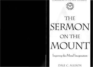 The Sermon on the Mount: Inspiring the Moral Imagination (Companions to the New Testament)