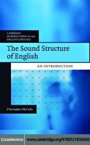 The Sound Structure of English: An Introduction (Cambridge Introductions to the English Language)