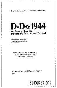 The U.S. Army Air Forces in World War II: D-Day 1944, air power over the Normandy beaches and beyond