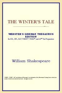 The Winter's Tale (Webster's German Thesaurus Edition)