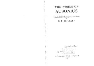 The Works of Ausonius