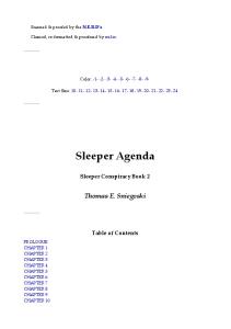 Thomas E. Sniegoski - Sleeper 2 - Sleeper Agenda