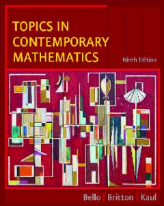 Topics in Contemporary Mathematics, 9th edition