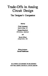 Trade-Offs in Analog Circuit Design - The Designer's Companion