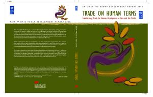 Trade on Human Terms Transforming Trade for Human Development in Asia and the Pacific