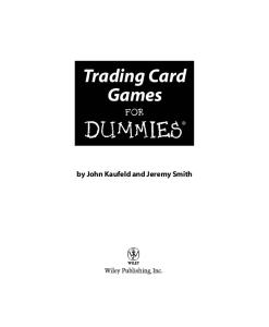 Trading Card Games For Dummies (For Dummies (Sports & Hobbies))