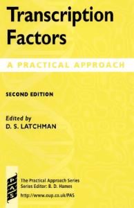 Transcription Factors: A Practical Approach, 2nd edition